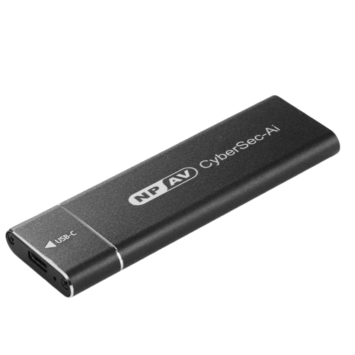NPAV CyberSec-Ai M.2 SSD External Metal Case (High-Speed | Durable Metal Build | Plug & Play)