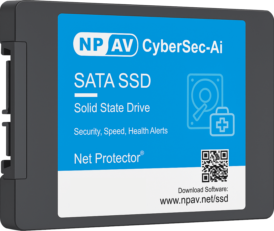 NPAV CyberSec-Ai Ultra Durable 2.5" SATA SSD (Security | Speed | Health Alerts)
