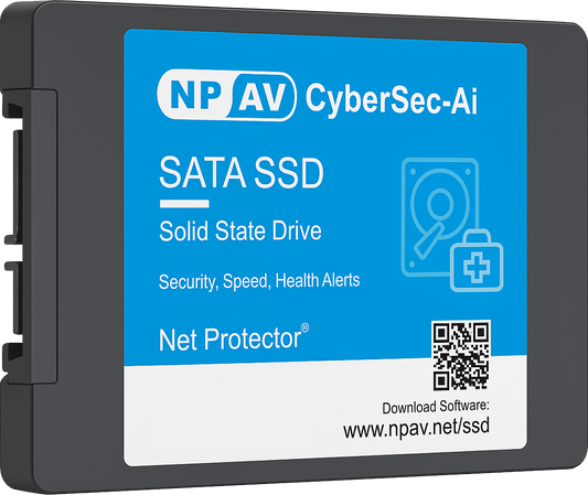 NPAV CyberSec-Ai Ultra Durable 2.5" SATA SSD (Security | Speed | Health Alerts)