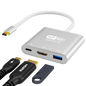 NPAV CyberSec-Ai Type-C to HDTV 3-in-1 Adapter (HDTV 4K | USB 3.0 | Type-C (PD Charging)